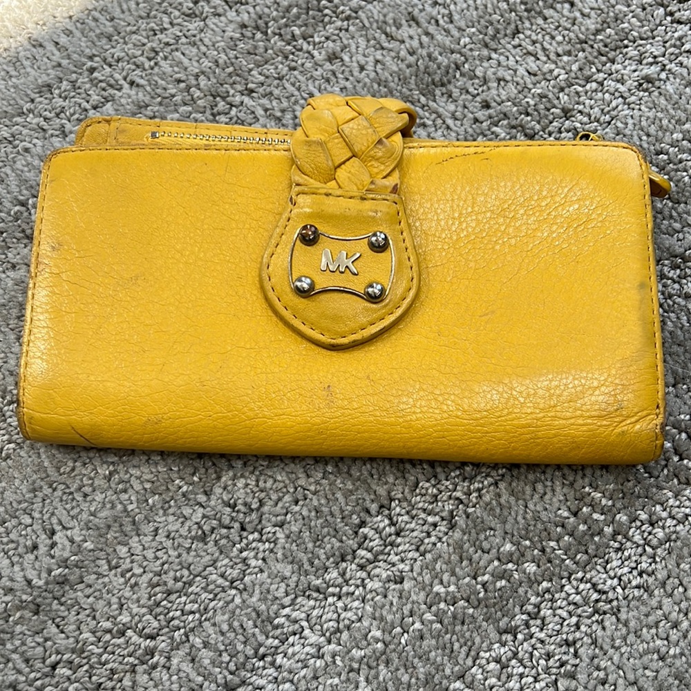 Michael Kors Yellow Continental Wallet